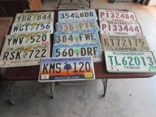13 South Carolina License Plates-Most Embossed