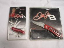 Two Frost Cutlery Dale Earnhardt Jr. #8 Collector's Knives in Original Packages