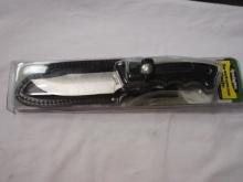 New Old Stock Remington Sportsman Knife Fixed Blade Knife and Leather Sheath