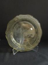Vintage Yellow Uranium Glass Plate