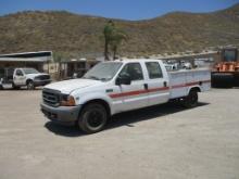 2001 Ford F350 XL Crew-Cab Utility Truck,