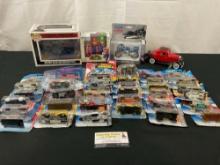 Collectible Toys, 37 pieces, incl Hot Wheels, Super Mario Pez, Selina Kyle on Motorcycle, and more