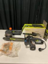 POULAN 14" Electric Chainsaw Used in Original Box incl. Bar & Chain Oil + Manual - See pics