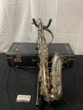 Alto sax, bought in Paris France Beaugnier manufacture 1939 Silver, professional. Nr 896