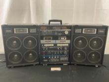 Vintage Panasonic RX-A5 Boombox Tapedeck Radio Multi Speaker System, tested and powers on