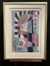 Vintage Large Framed Print of Painting "Syncopation" by Koury. Measures 29" x 40" See pics.