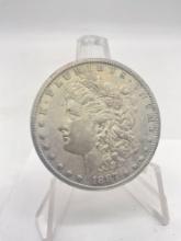 Antique 1887-S Silver Morgan dollar , Nice quality coin see pics