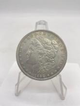 Antique 1888 silver Morgan dollar possible MS quality Coin Obverse & reverse rim toning See Pic