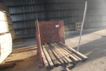 Steel - 42" x Adjustable Length (6 - 14' )Lumber Cart w/Even End
