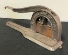 Antique Iron Tobacco Cutter - Reading Hardware Co., Standard Cutter, 17"