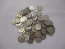 US Silver Roosevelt Dimes- various dates/mints 80 coins