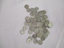 US Silver Roosevelt Dimes- various dates/mint 60 coins