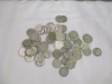US Silver Roosevelt Dimes- varios dates/mints 60 coins