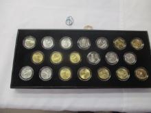 US Quarters 2007 Gold & Platinum Layered 20 coins
