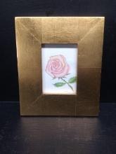 Framed Watercolor-Pink Rose