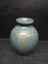 Artisan Pottery Vase signed