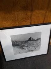 BL-Framed and Matted Print-Beach House