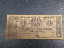 Confederate Note-State of Arkansas One Dollar