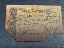 Antique Paper Money-South Carolina