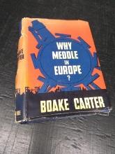 Vintage Book-Why Meddle in Europe? 1939 DJ
