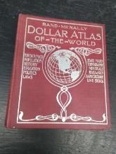 Vintage Book-Rand-McNally Dollar Atlas of the World 1900