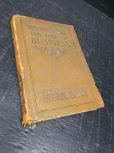 Vintage Leather Bound Book-The Book of Business 1913