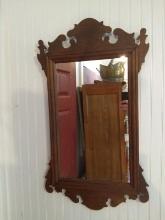 Vintage Mahogany Chippendale Mirror