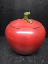 Vintage Aluminum Apple Cookie Jar