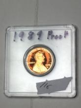Lincoln Cent 1989 Proof Red In Hard Plastic Case 70?