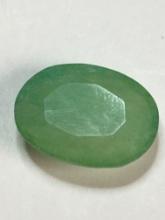 Emerald Columbian Green Natural Earth Mined Top Gem A A A Quality 23.52 Cts Huge Oval Cut