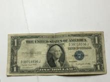 Silver Certificate Very Old 1935 G Great Condition Off Struck