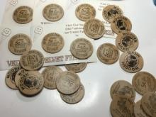(25) Wooden Nickels