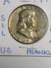 1957 P Franklin Half Dollar