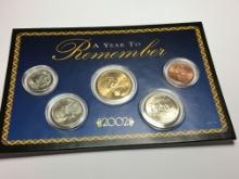 2002 A Year To Remember 5 Coin Set