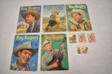Five Dell Roy Rogers Comics & Card Games