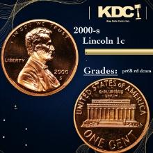 Proof 2000-s Lincoln Cent 1c Grades Gem++ Proof Red Deep cameo