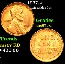 1937-s Lincoln Cent 1c Grades GEM++ Unc RD