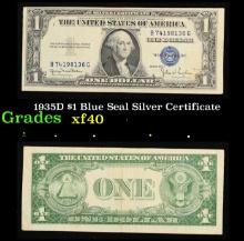 1935D $1 Blue Seal Silver Certificate xf
