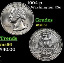 1994-p Washington Quarter 25c Grades GEM+ Unc