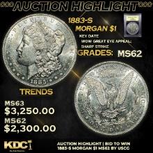 ***Auction Highlight*** 1883-s Morgan Dollar $1 Graded Select Unc BY USCG (fc)