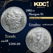 1885-s Morgan Dollar $1 Grades AU Details