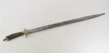 Filipino Sword with brass and wood handle
