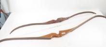 2 Vintage Wood Recurve bows American Archery