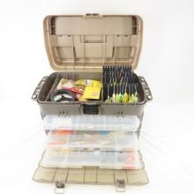 Large Plano Tackle Box with Spinners & more