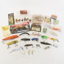 Vintage & modern fishing lures, some new