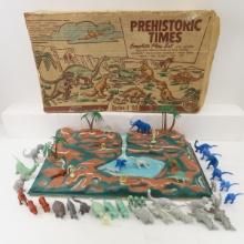 Marx Prehistoric Times Series 1000 Play Set in Box