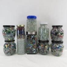 40+ Pounds marbles- Shooters, Minis, Bumble Bees