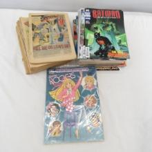 30 vintage comics, complete but missing covers