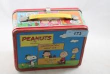1973 Thermos Brand Peanuts Metal Lunchbox