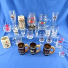 Beer mugs & glasses Grain Belt, Coors, Michelob